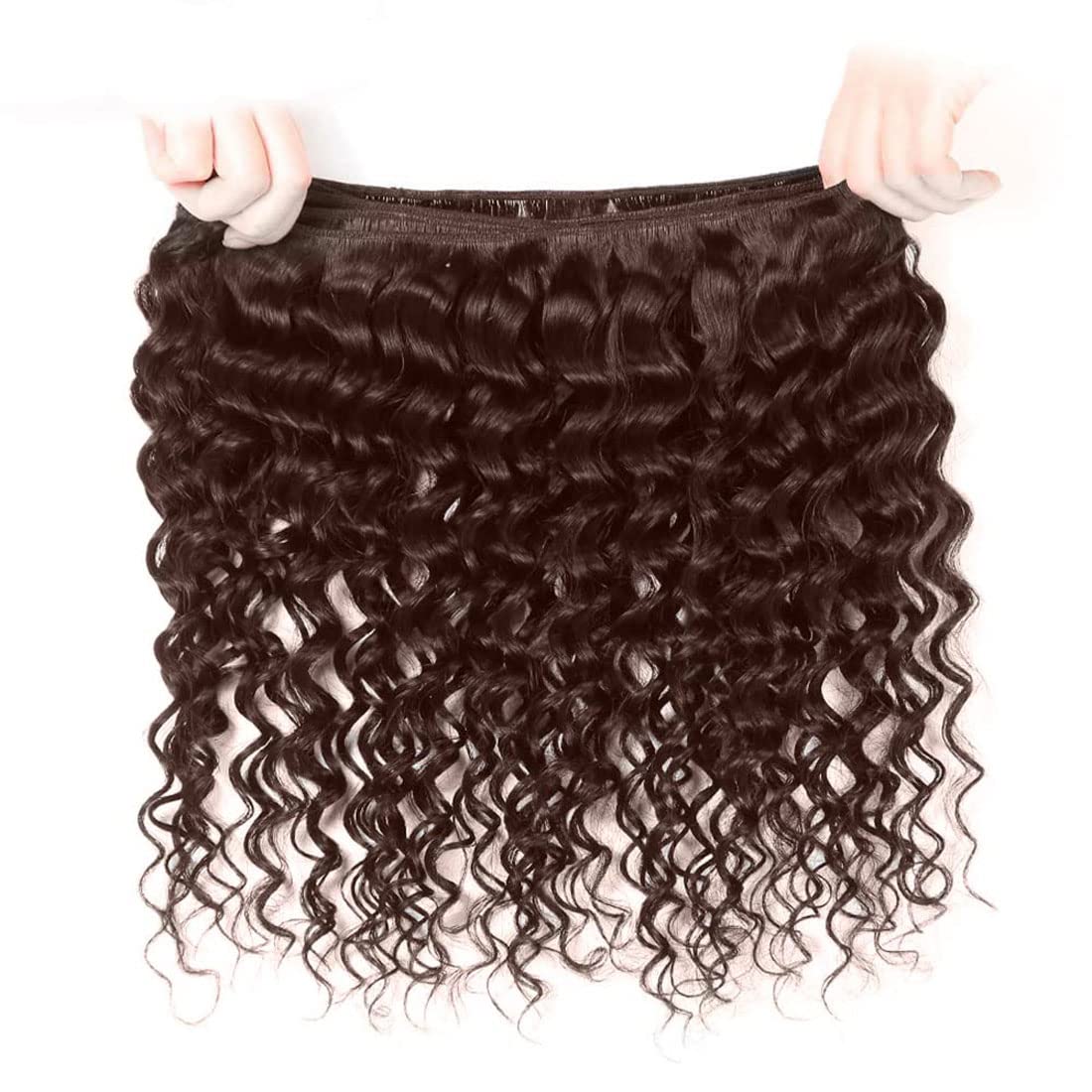 18 20 22 Inch #4 Chocolate Brown Bundles Human Hair 3 Bundles Brazilian Remy Hair 100 Grams/Bundle 10A Grade Unprocessed Virgin Hairs Brown Water Wave Bundle Weaves Extensions