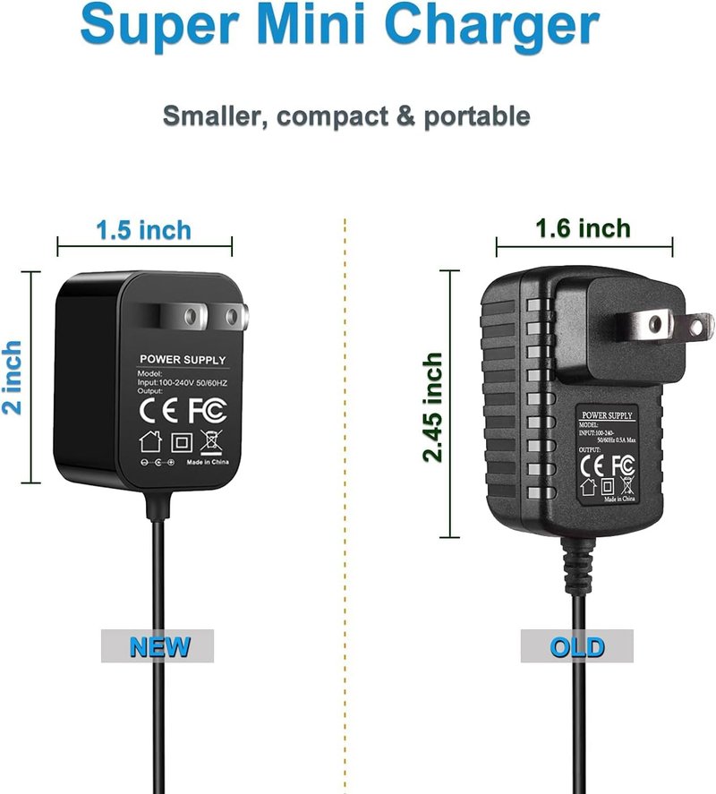 FGIEU replacement HQ840 AC/DC adaptor compatible with Philips Norelco MG3750 MG3750/50 MG3750/10 MG3750/60 MG3760 MG3760/50 Series 3000 Trimmer Replacement Philips.
