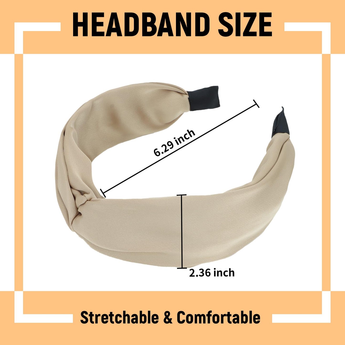 Ondder 4 Pack Knotted & Fancy Headbands for Women's Hair - Top Knot, Wide Twist, Non Slip & Cute for Girls