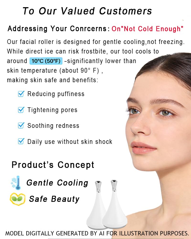 Ice Globes Facial Rollers - Cooling Spa Tools for Face & Neck | Pack of 2 with Storage Box