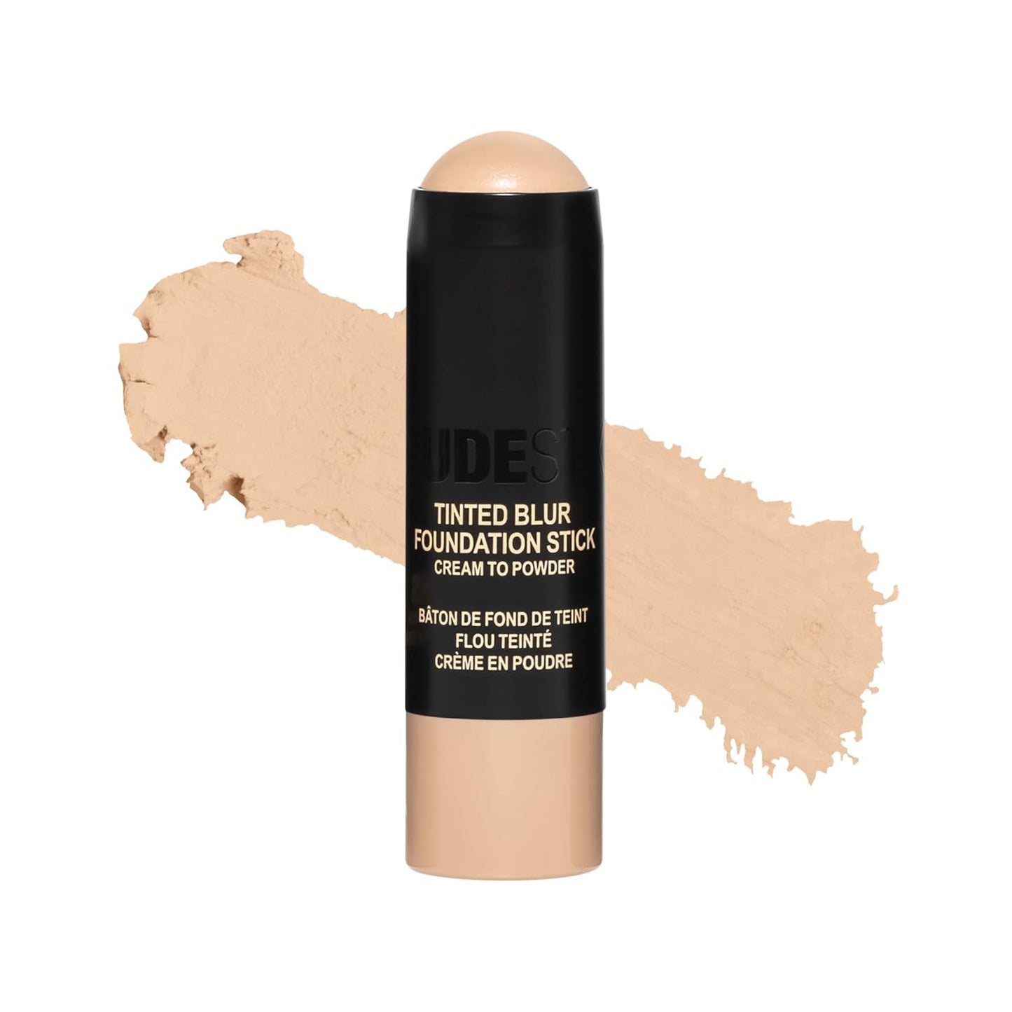 Nudestix Tinted Blur Foundation Stick - Cream-to-Powder Lightweight Makeup for Pores & Blemishes | Natural-Matte Finish