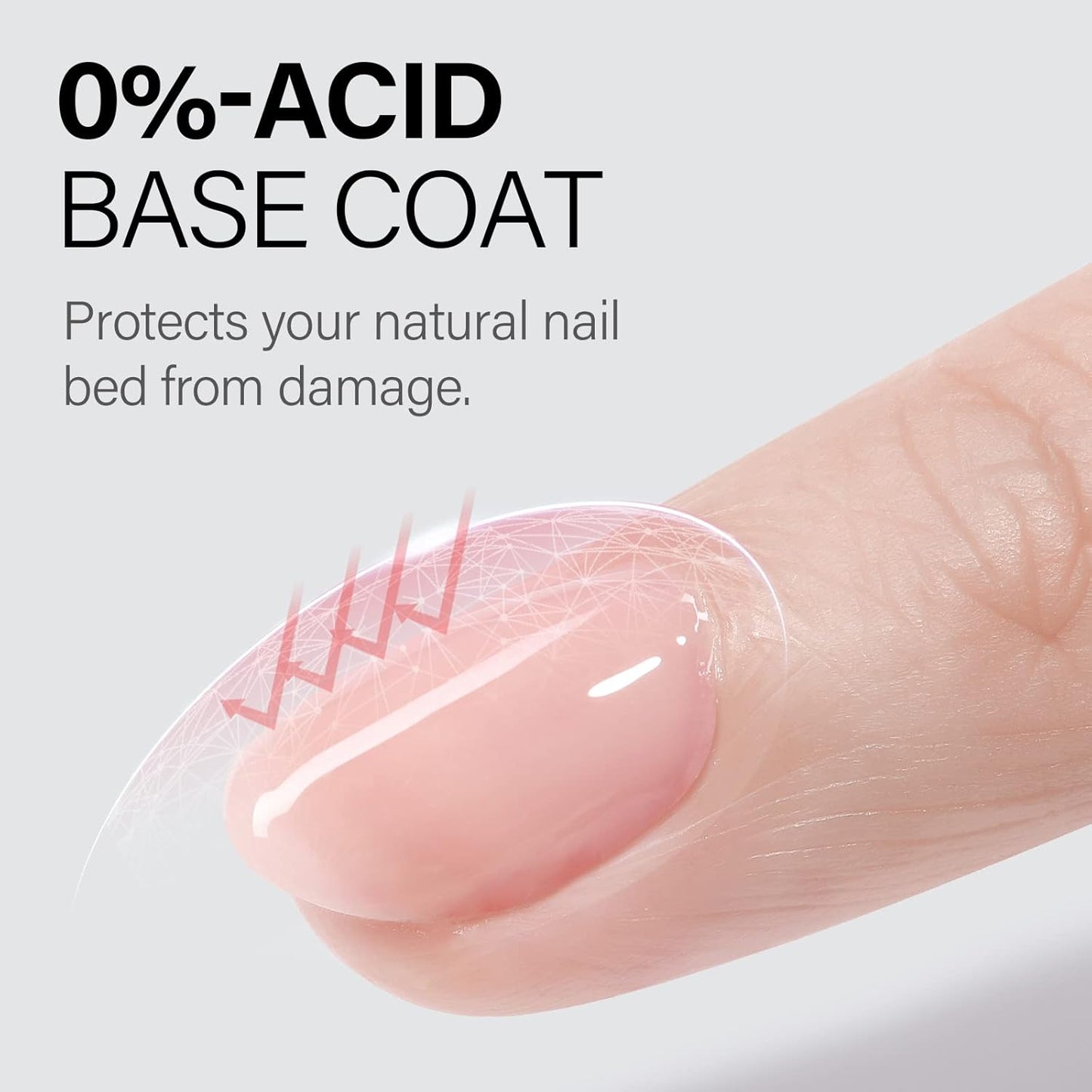 AILLSA Gel Nail Polish - Base & Top Coat for DIY Nail Art | Long-Lasting, High Gloss Shine, 0.51 Fl Oz