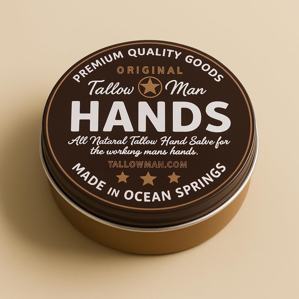 Tallow Man Deluxe Gift Set - Beard Butter Trio (Bay Rum, Tobacco Vanilla, Barbershop), Hand Salve & Leather Conditioner | Premium Men's Grooming | 5-Piece Set