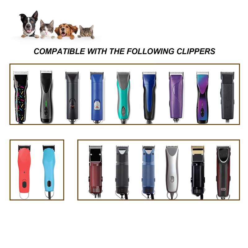 Detachable Pet Dog Grooming Clipper Ceramic Blades,Compatible with Size-15 Cut Length 3/64-Inch(1.2mm),Compatible with andis/Oster A5/Wahl KM10 Series Clippers