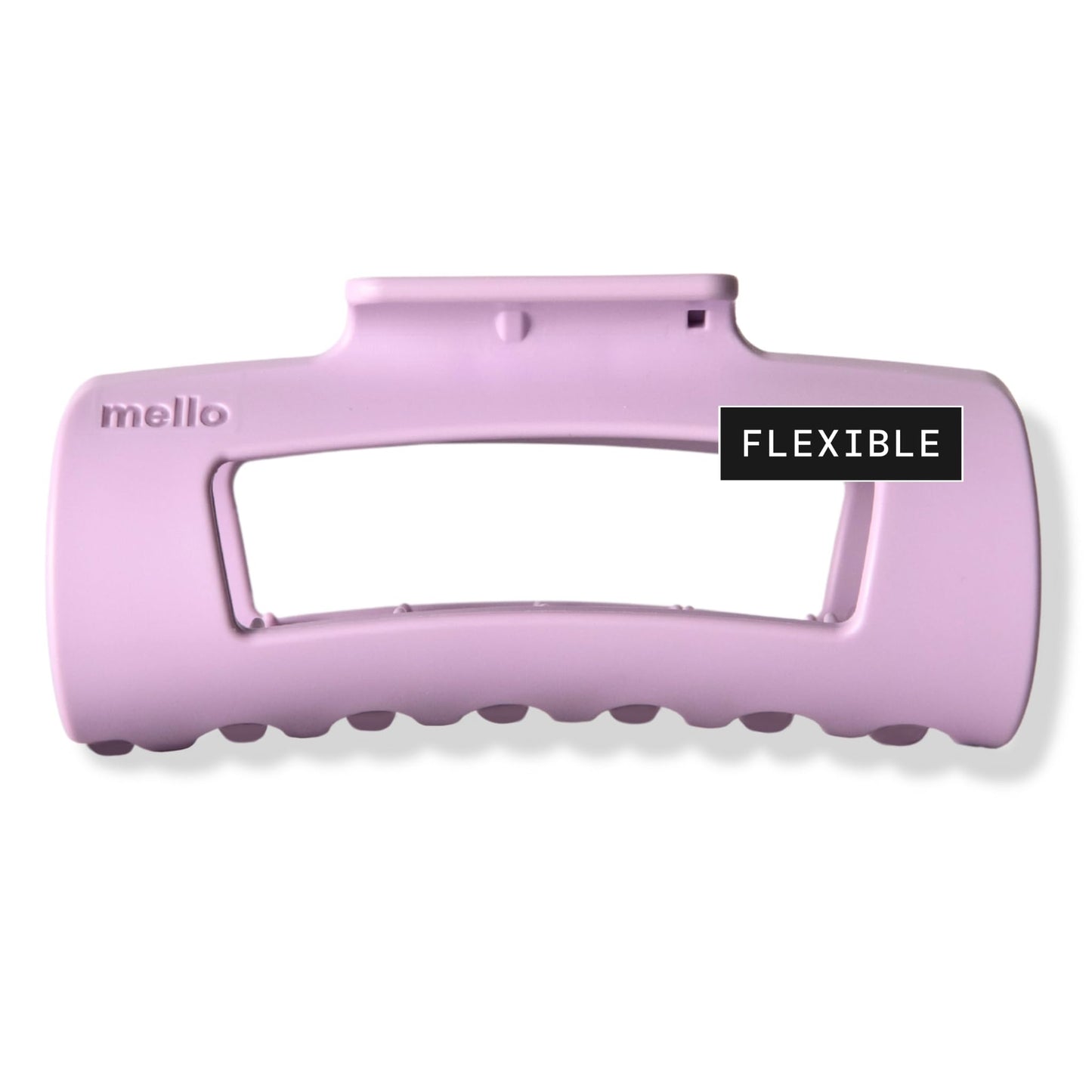 Mello Medium Hair Clip - Flexible Comfort Hair Claw for Women, Strong Hold for Thick & Thin Hair Styling, Durable Material, Matte Non-Slip Finish, Made in Korea, Patent Pending (Purple, Medium)