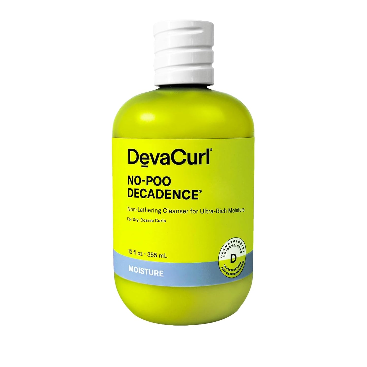 DevaCurl No-Poo Decadence Cleanser - Ultra-Rich Moisture for All Curl Types | Nourished & Bouncy Shine