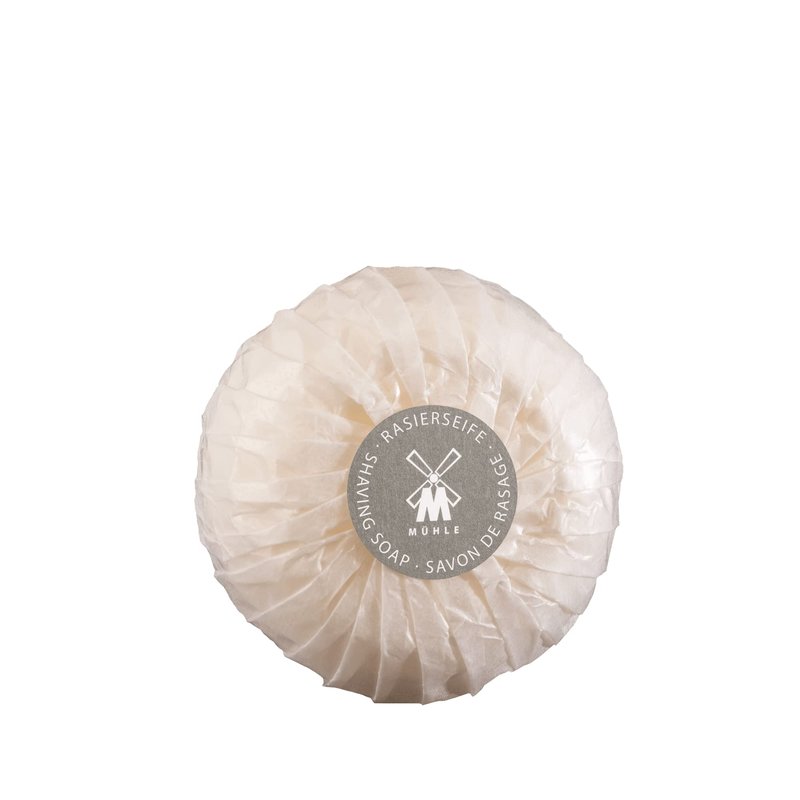 MÜHLE Porcelain Dish with Grapefruit & Mint Shaving Soap, 65 Grams – Shave Soap for Men, Rich & Light Soap Formula, Nurturing Solid Shave Soap Lather, Cooling Effect On Skin