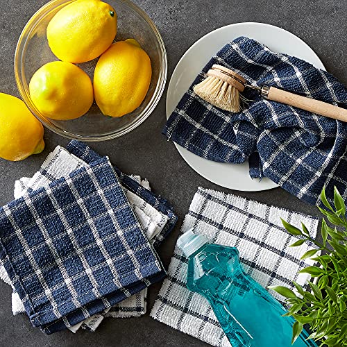 DII Nautical Blue 12x12 Cotton Dishcloth Set - 6 Pack