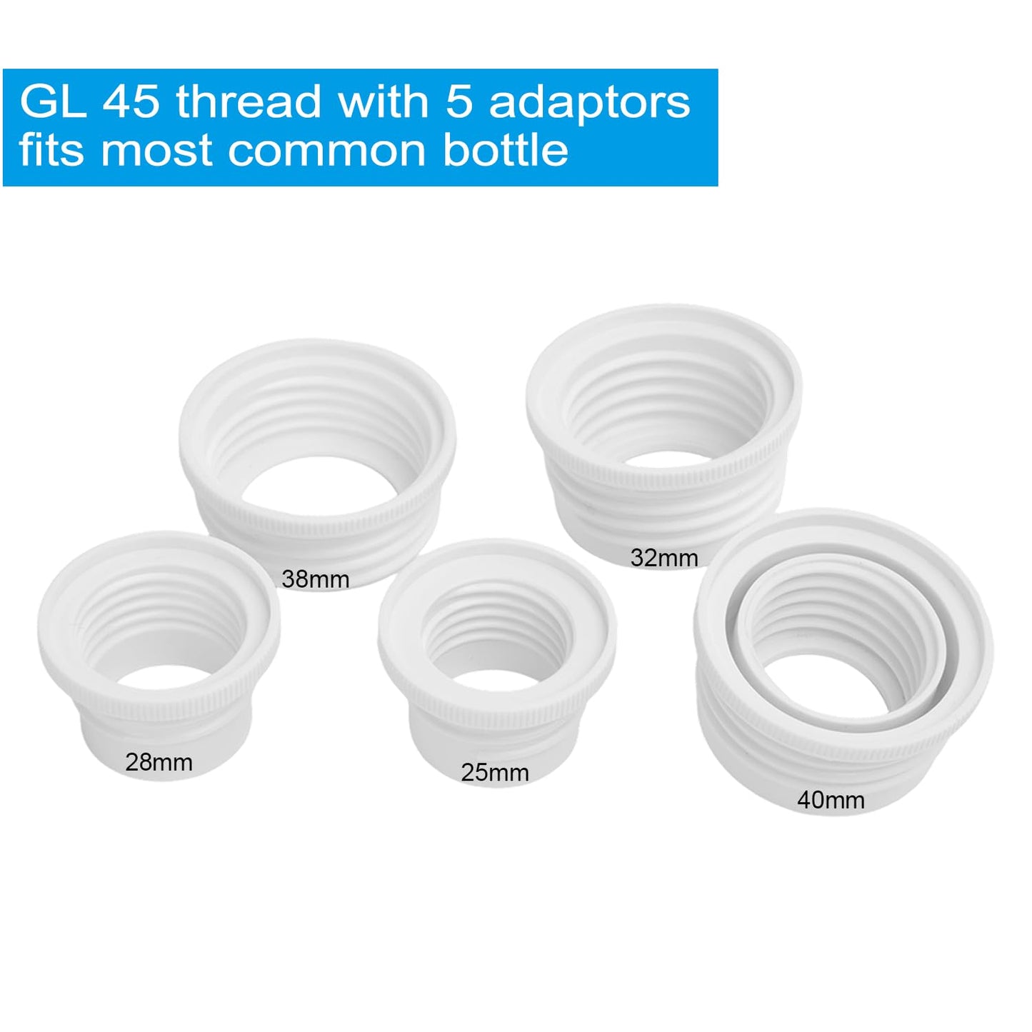 ONiLAB Bottle Top Dispenser with 1L Round Media Storage Bottle(0.5-5ml)