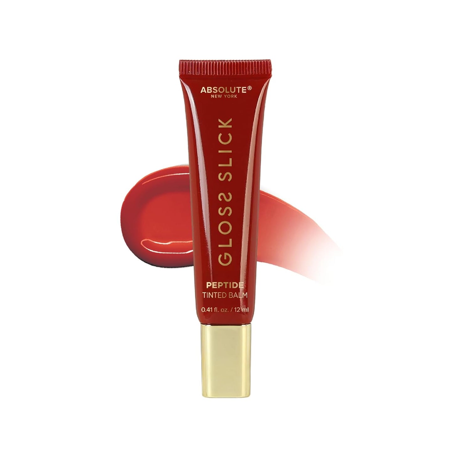 Gloss Slick Peptide Tinted Balm - Hydrating & Weightless Lip Balm for Soft, Plump Lips | Strawberry Crush