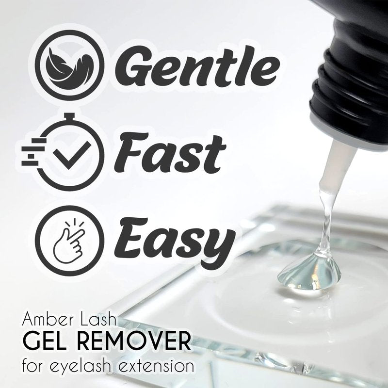 Eyelash Extension Remover Gel - Gentle & Fast Acting 15ml | Non-Irritating Formula, Works in 60 Seconds
