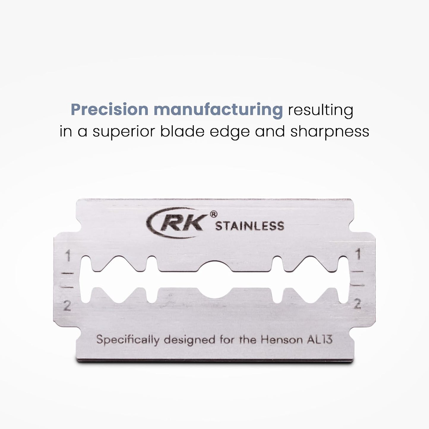 Double Edge Razor Blades - 100 Pack for Henson AL13 Razor | Precision Shaving