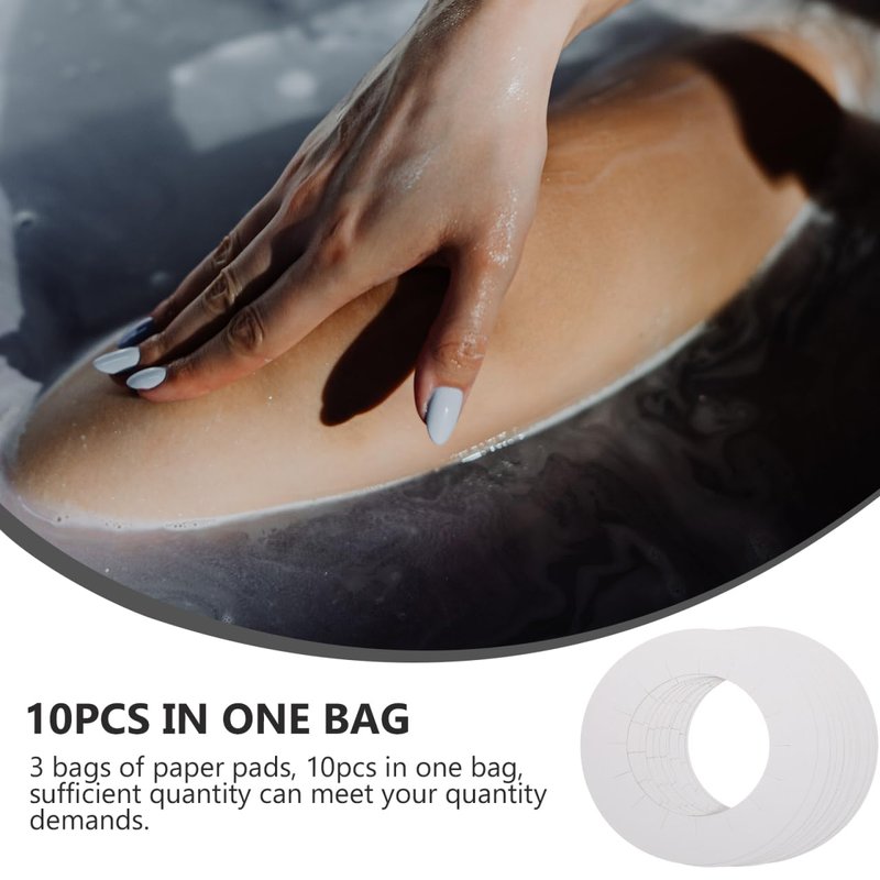 DOITOOL Waxing Machine Spill Proof Pads 3 Pack 6.10 Inch Square Mats with Serrated Edges for Hair Removal Wax Warmers