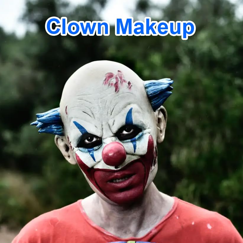 Red White Blue Face Body Paint - American Flag Makeup for Halloween & 4th of July | 12g SFX Clown & Joker Style