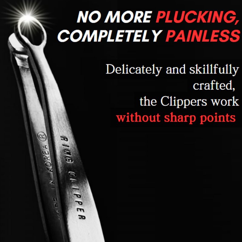 [Made in Korea] Hand-made Nose hair trimmer - Nasal Clippers, eyebrow scissors, Nose hair trimmer for men & women, Nose hair Clippers, 304 Surgical-Grade Stainless Steel, Nose hair Scissors (Gold)