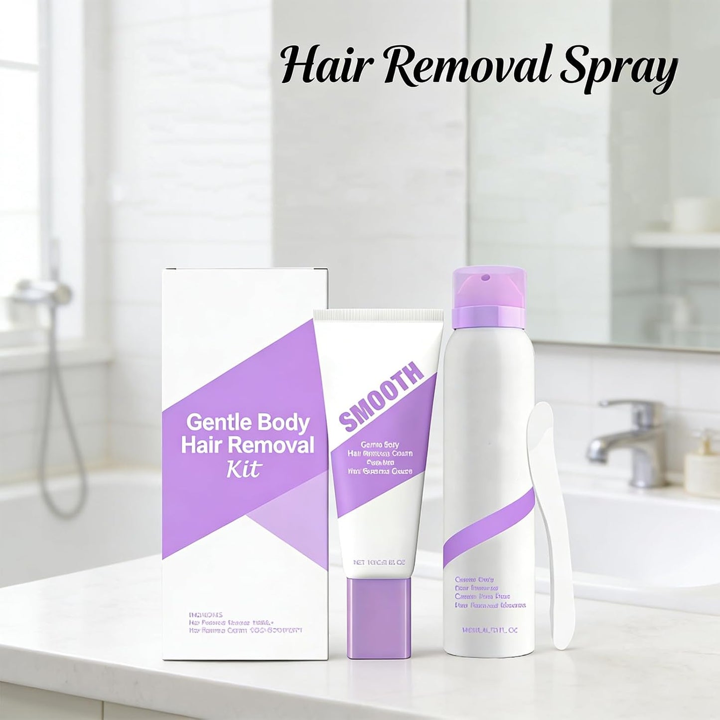 Pain-Free Hair Removal Spray - Gentle Formula for All Skin Types | Unisex Use