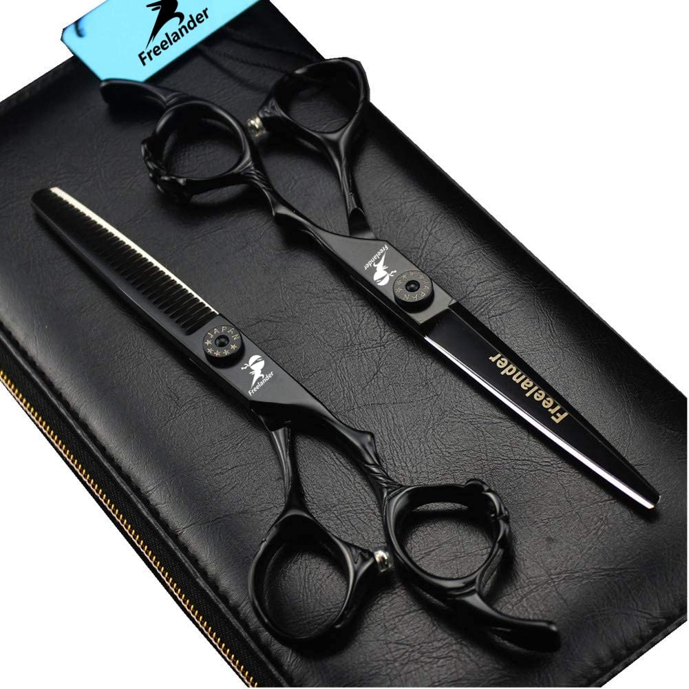Professional Hair Cutting Scissors - 6.0 Inch Japan 440C Shears for Blending, Thinning & Texturizing