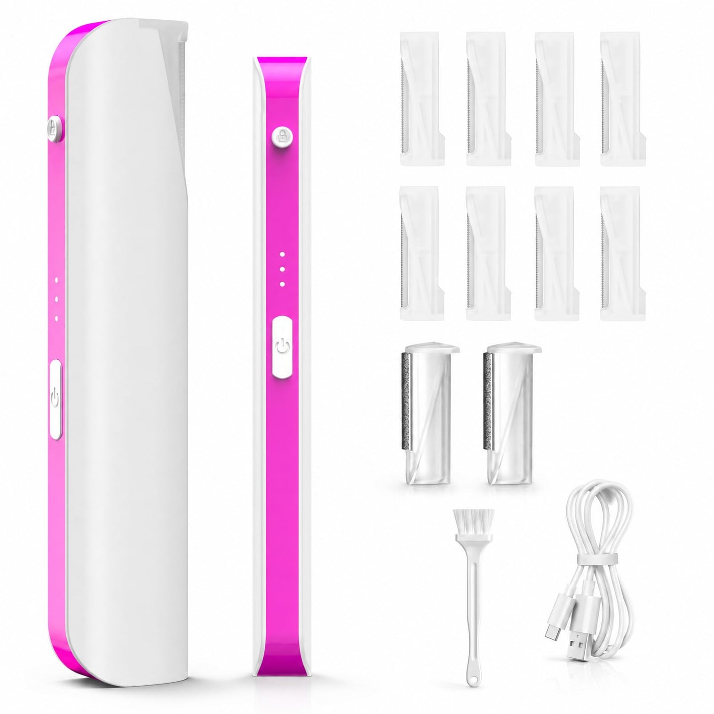 Gulove Sonic Dermaplaning Facial Hair Remover for Women, Gentle Peach Fuzz Removal Tool, Precision Control, Safe for Sensitive Skin, Portable & Rechargeable At-Home Skincare (Cameo Pink)