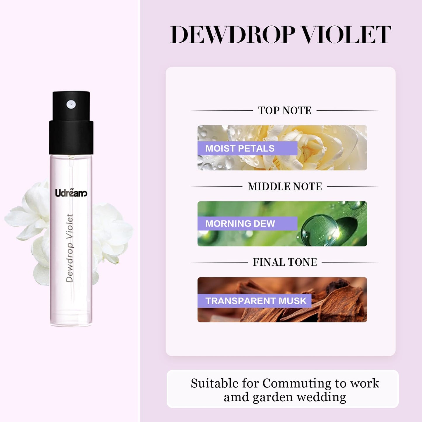 Roseye 4Pcs Hair Perfume for Women, Long Lasting Fresh Scent, Mini Perfume Mist for Hair, Travel Size Perfume Set