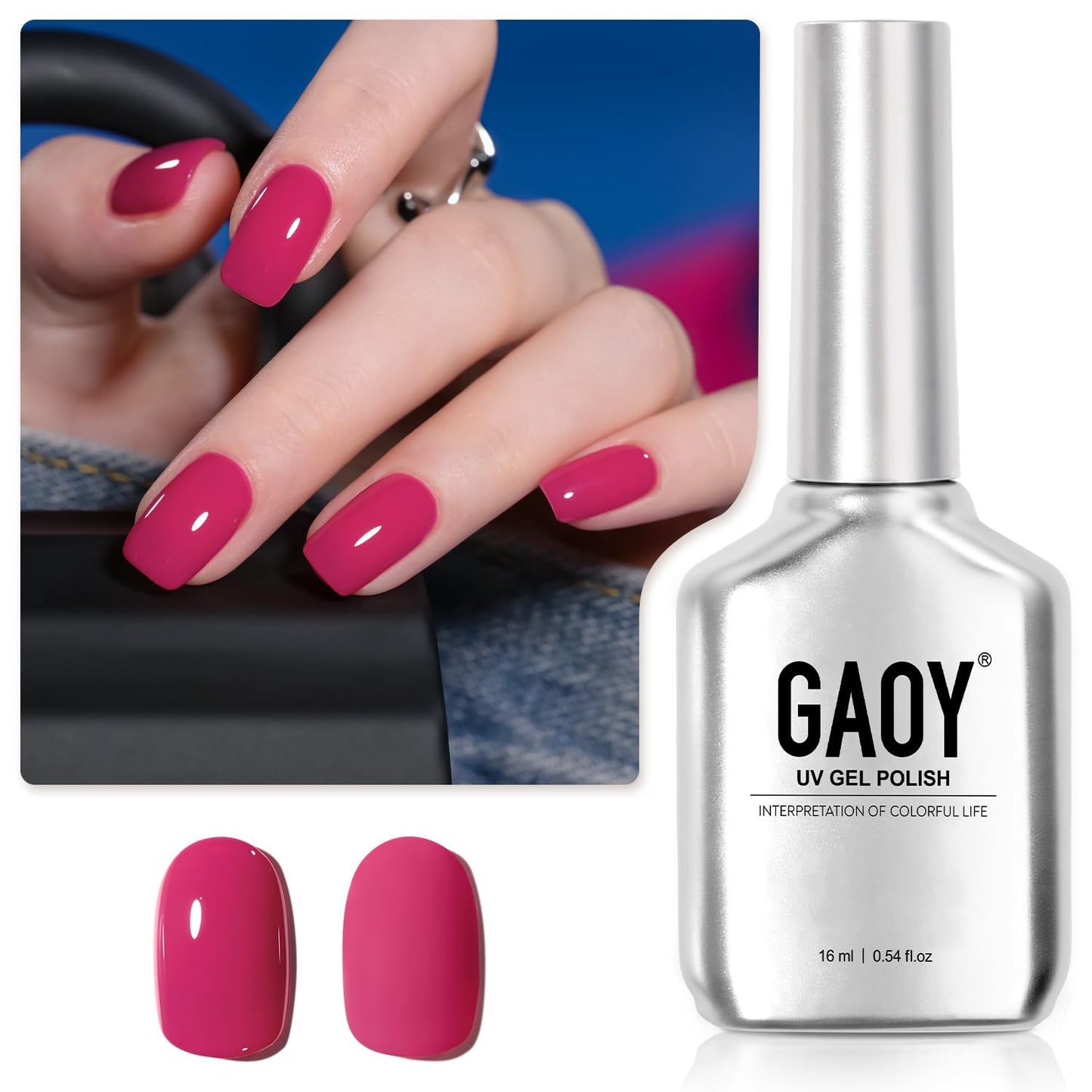 Pastel Gel Nail Polish - 16ml Pink Soak Off UV Light Cure Gel for Spring Summer | Macaron Baby Pink