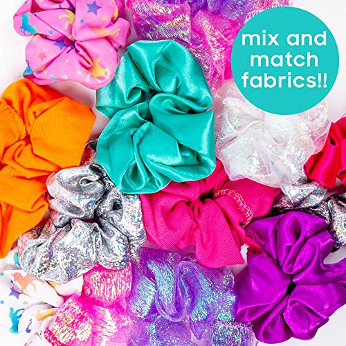 Just My Style Multicolor DIY Scrunchie Maker Kit with Gems & Fabric Strips