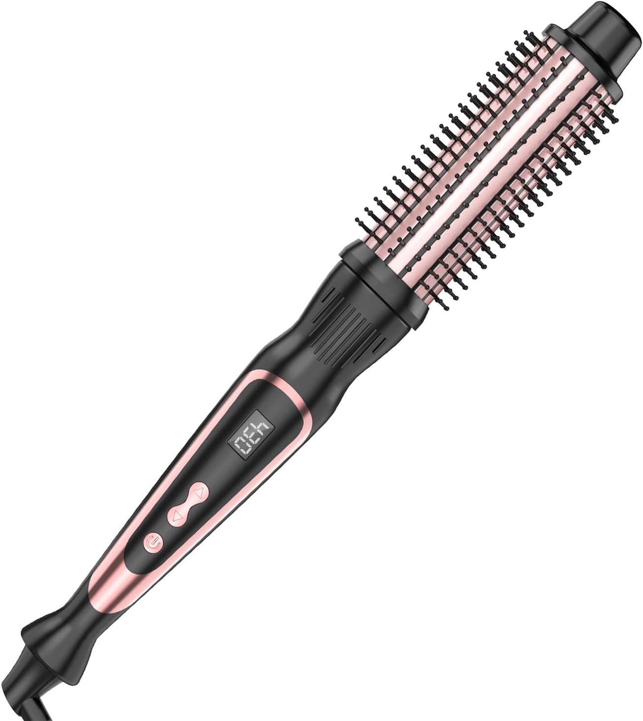 1-Inch Thermal Brush Curling Iron - Volumizing Heated Round Brush with Ceramic Tourmaline | Rose Gold