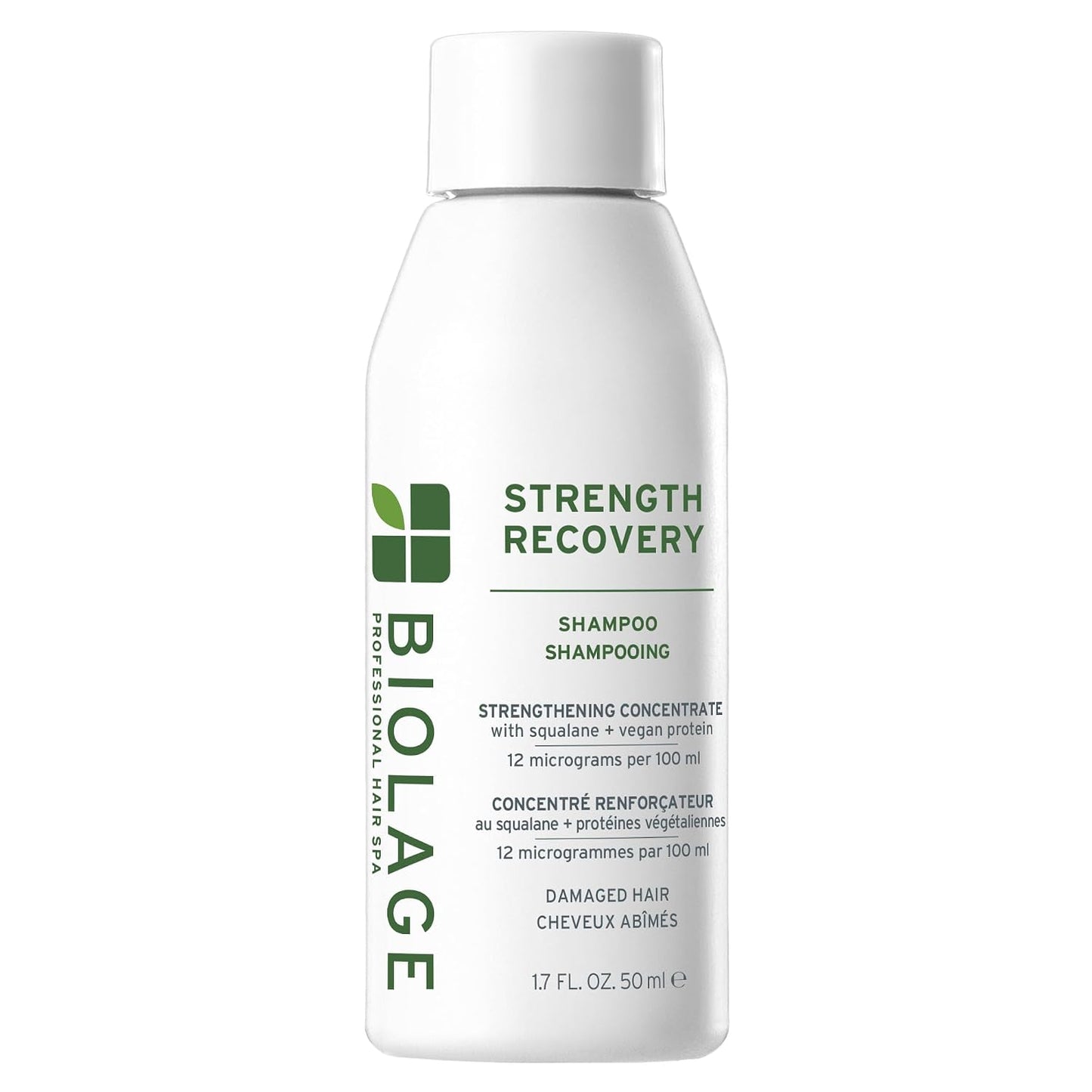 Biolage Strength Recovery Shampoo - Strengthens & Detangles Damaged Hair | Olive Squalane & Vegan Proteins