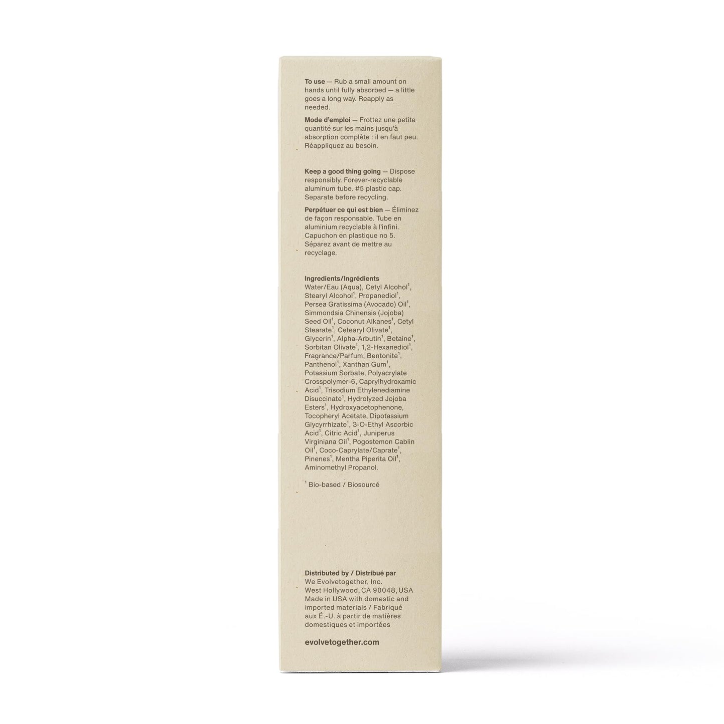evolvetogether, Hydrating Hand Cream, Non-Greasy, Havana, 1.7 oz