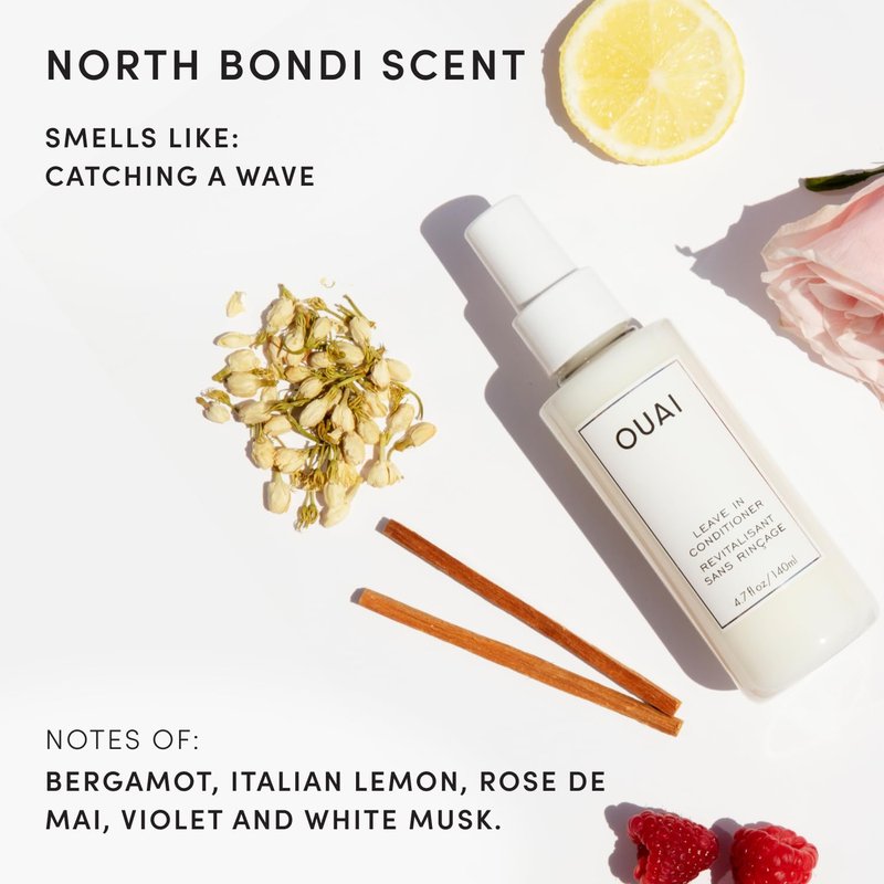 OUAI Leave In Conditioner - Heat Protectant & Detangler for Frizz Control | 1.5 oz