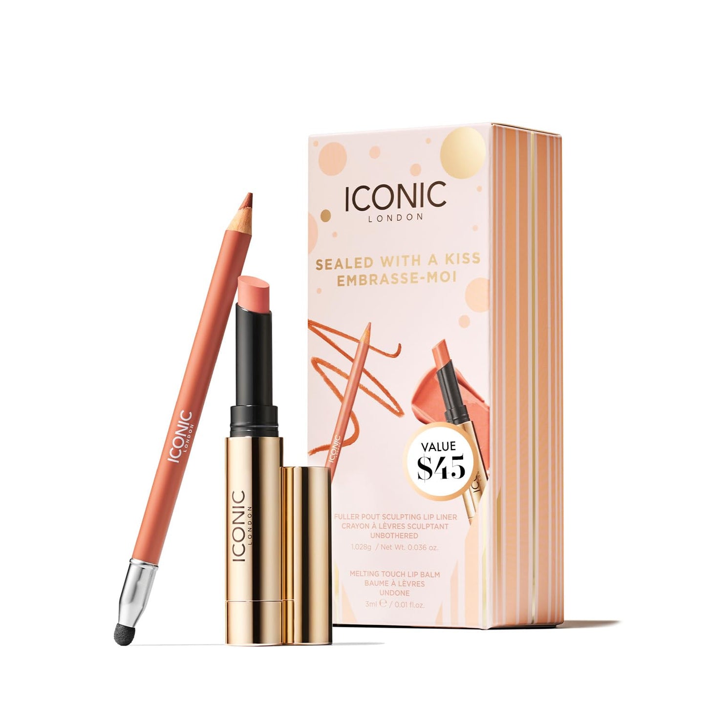 ICONIC LONDON Makeup Set - Natural Glow & Radiant Highlight | Travel-Friendly, Vegan Formula
