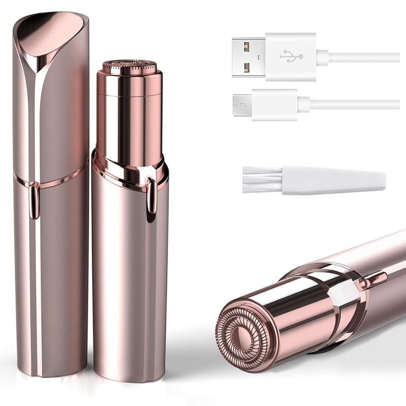 innobeaut Facial Hair Removal for Women, Electric Painless Facial Hair Remover for Face, Lip, Chin with USB Rechargeable,Gold(Device Only)