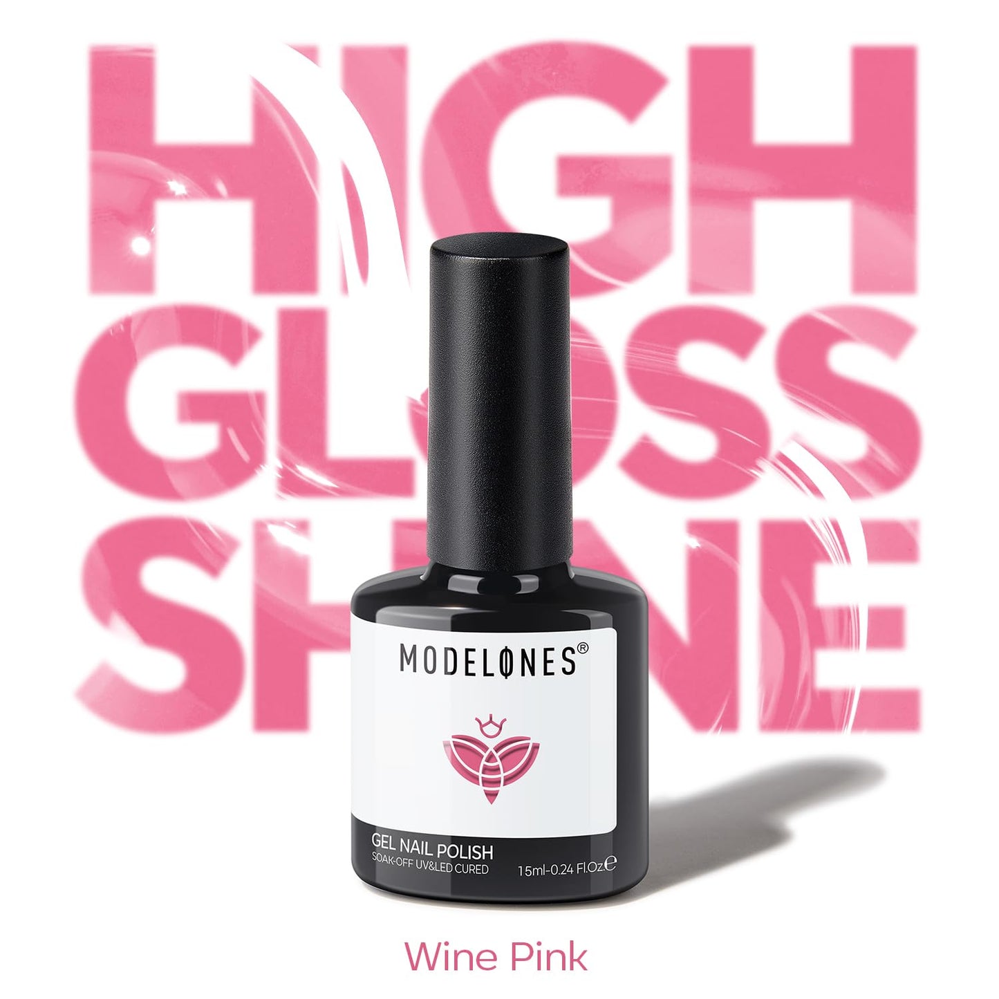 Smokey Pink Gel Nail Polish - Morandi Soak Off LED Formula | 15ML for DIY Nail Art