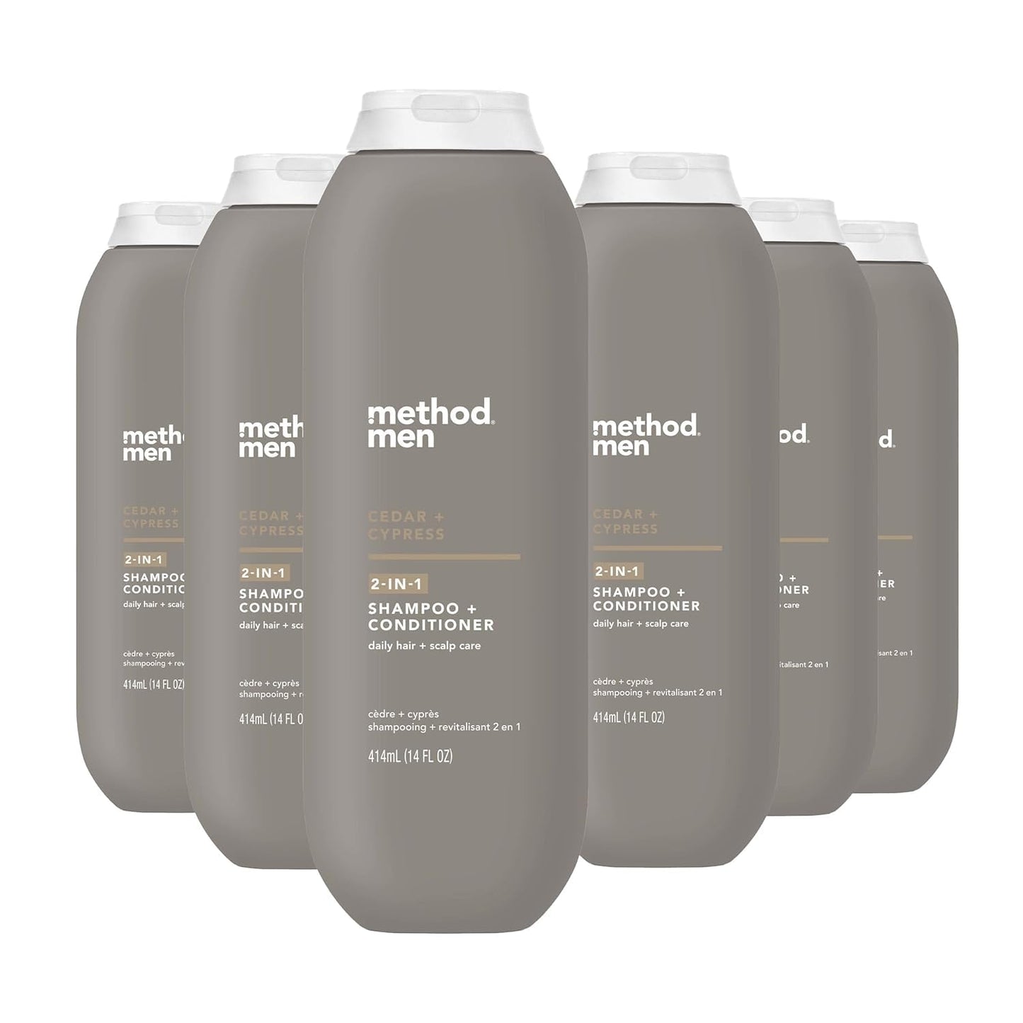 2-in-1 Shampoo and Conditioner for Men - Sea + Surf Formula with Argan & Jojoba Oil | 14 oz, Pack of 3