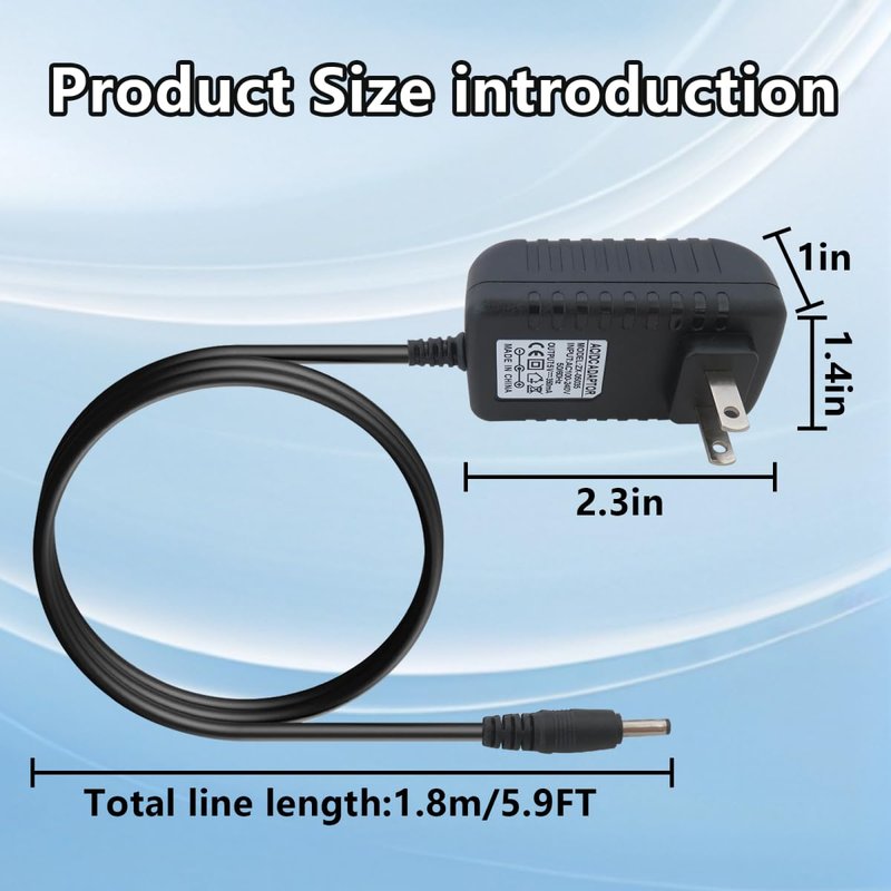 Homesweet 5V Trimmer Charger Fit for Remington PG200, PG250, PG225, PG300, PG350, PG360, PG400, PG520, PG525, PG6025, PG6135, PG6137, PG6145, PG6155, PG6060, PG6015, PG6020, MB2500