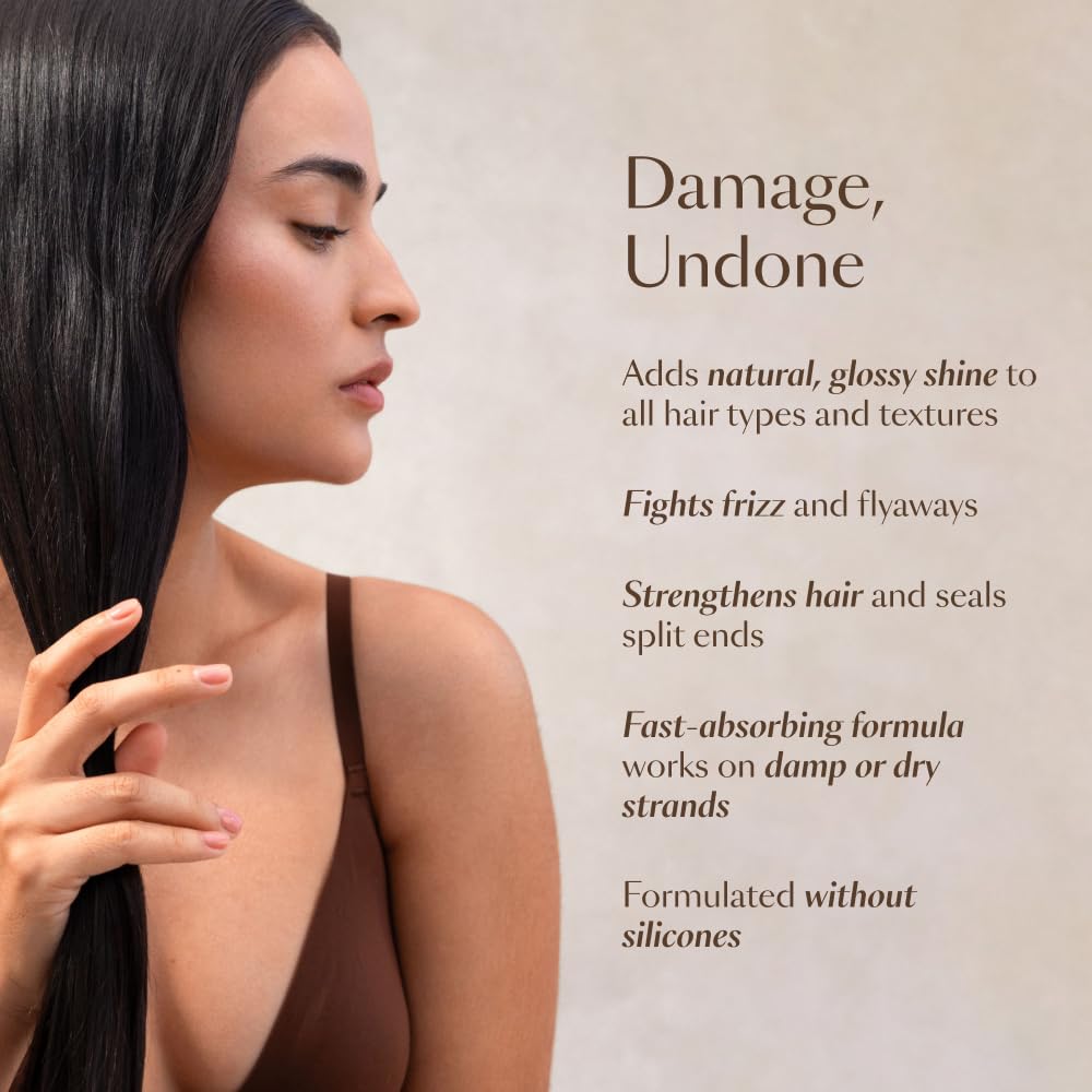 Vegamour Hydr-8 Weightless Repair Oil - Strengthens & Smooths Hair with Marula Oil & Vitamin C | All Hair Types, Vegan, Cruelty-Free