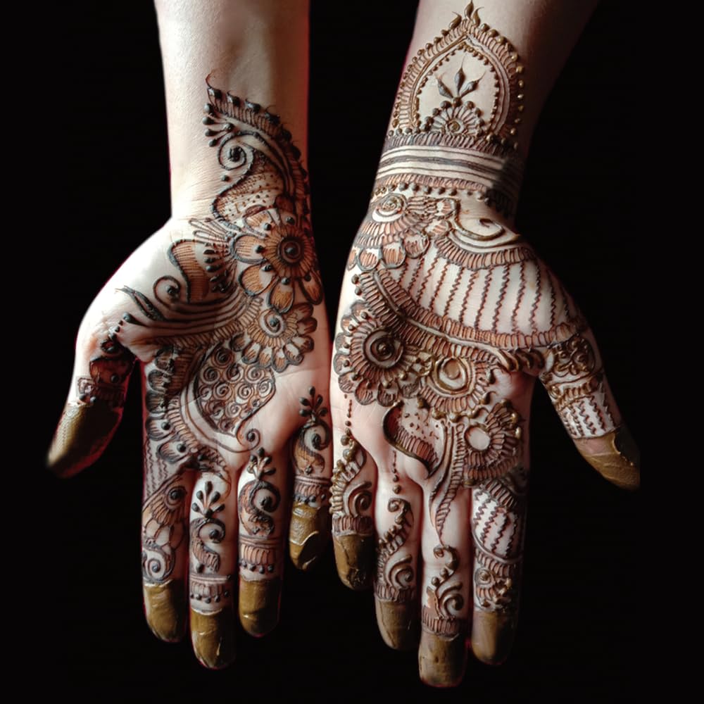 Henna Stencils 9 Sheet Henna Tattoo Kit, Reusable Henna Stickers for Hand Forearm Indian Arabian Self Adhesive Tattoo Templates