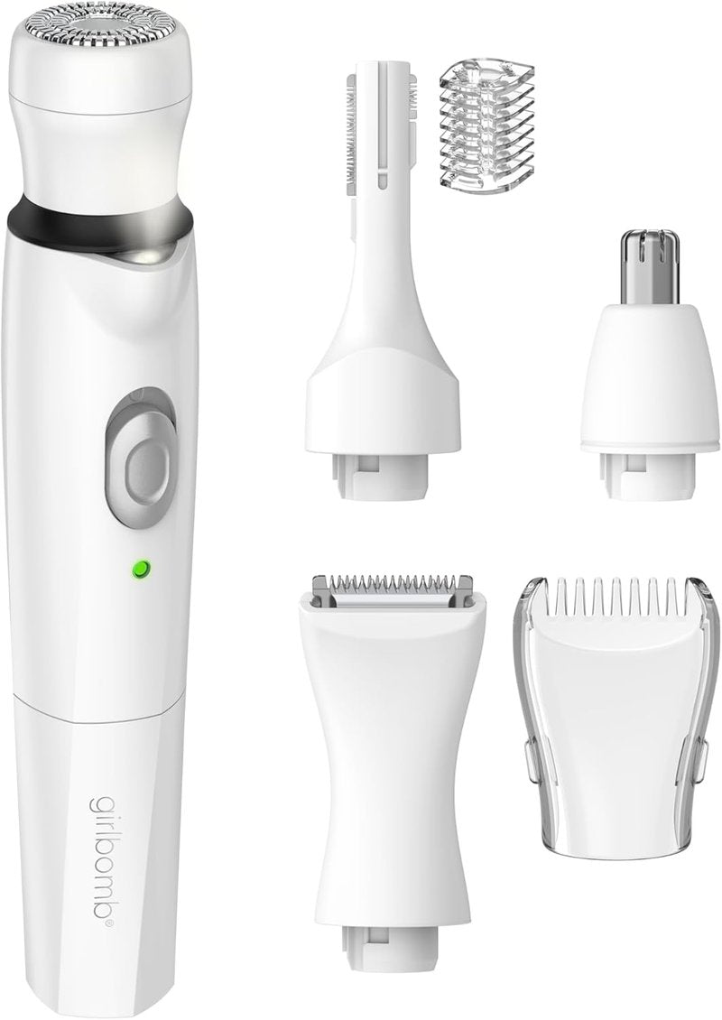 Conair GIRLBOMB All-in-One Face & Body Trimmer Set - Wet/Dry Rechargeable for Women