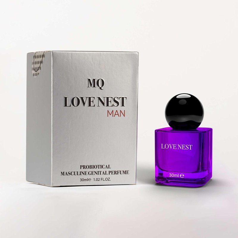 MARQUEENSBEAUTY Lovenest Men's Masculine Fragrance, Hydrating, pH Balanced, Odor Protection & Vitality, Postbiotic Formula for Daily Care, 1 Fl oz(30 mL)