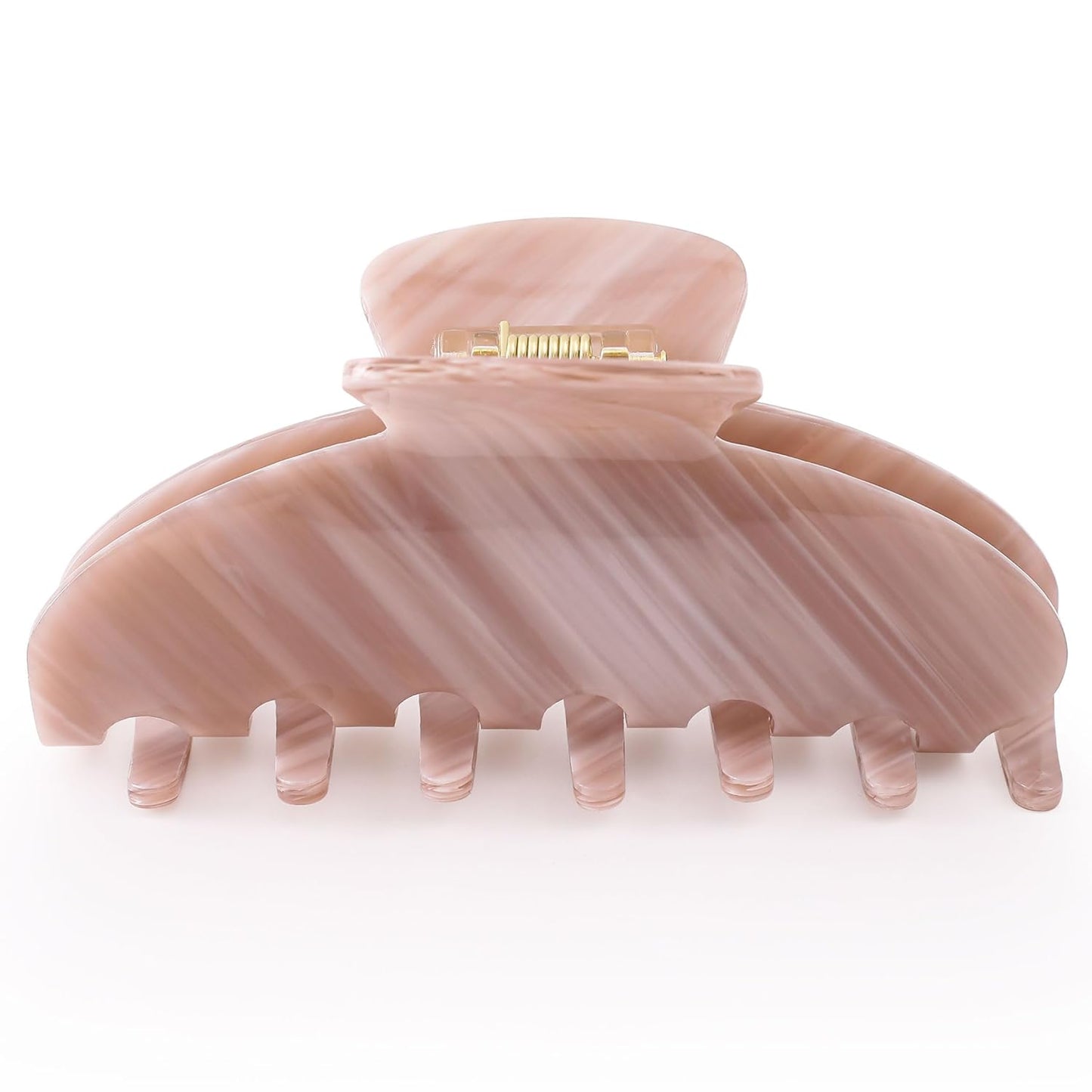 Hair Claw Clips for Thick Hair - Tortoise Shell Large Green Celluloid Butterfly Clips | Strong Hold for Women