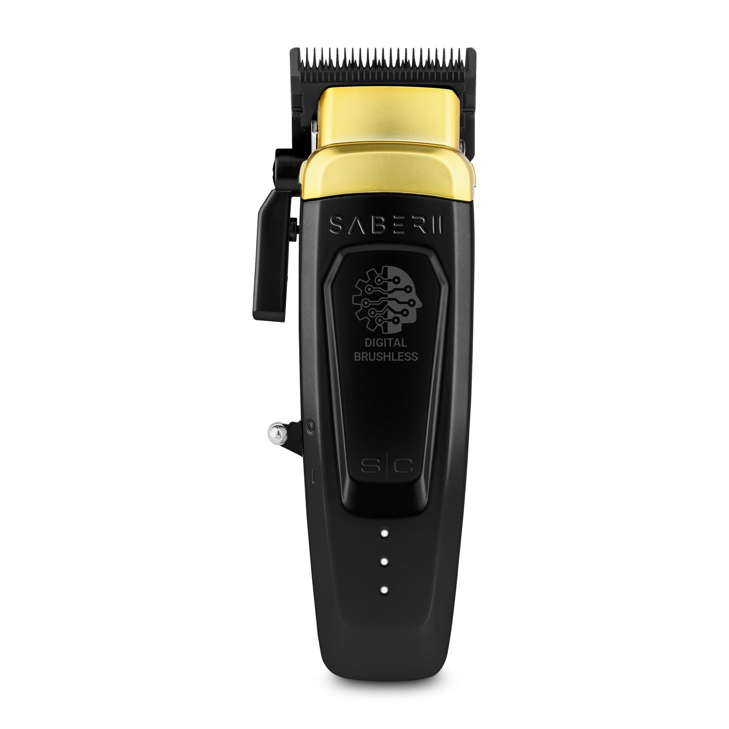 Stylecraft Saber II Professional Full Metal Body High-Torque Digital Brushless Motor Cordless Hair Clipper (Black)