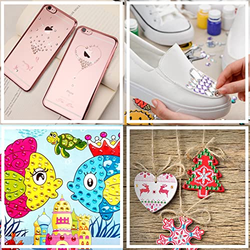 Self-Adhesive Rhinestone Gem Stickers for Face Nails Body Craft 14 Sheets