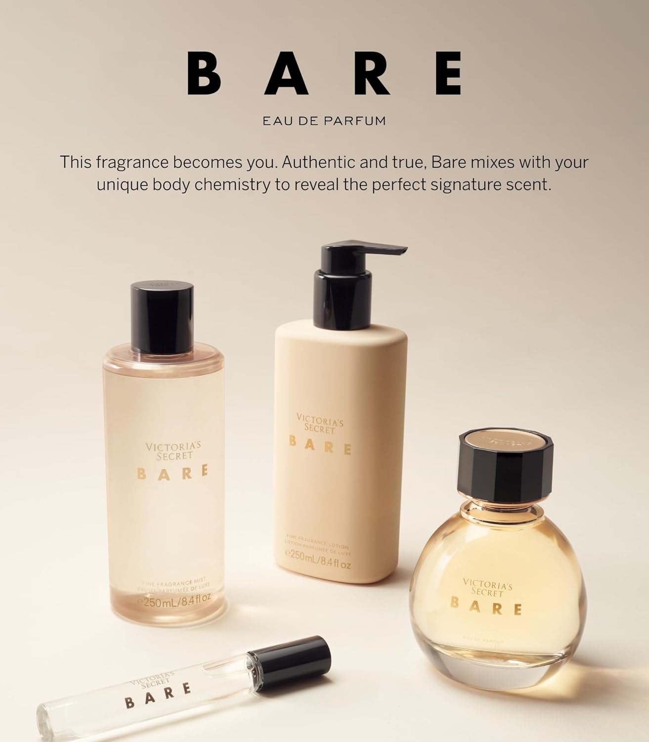 Victoria's Secret Bare Fragrance Mini Mist - Women's Body Spray with Sandalwood & Mandarin | 2.5 oz