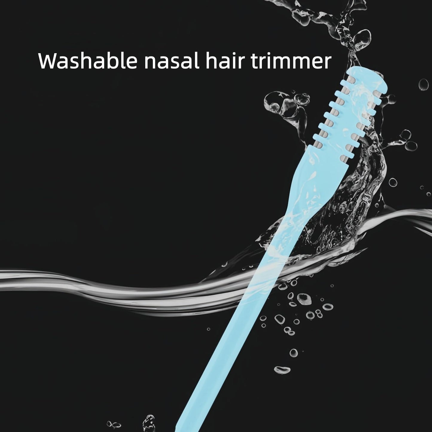 YSY RUR 2-in-1 Nosal Hair Cutter, Double Sided Nose Hair Cutter, Manual 360° Rotating with Safety Blades & Soft Cleaning Brush, Nose Hair Trimmer for Men & Women (Mixed)