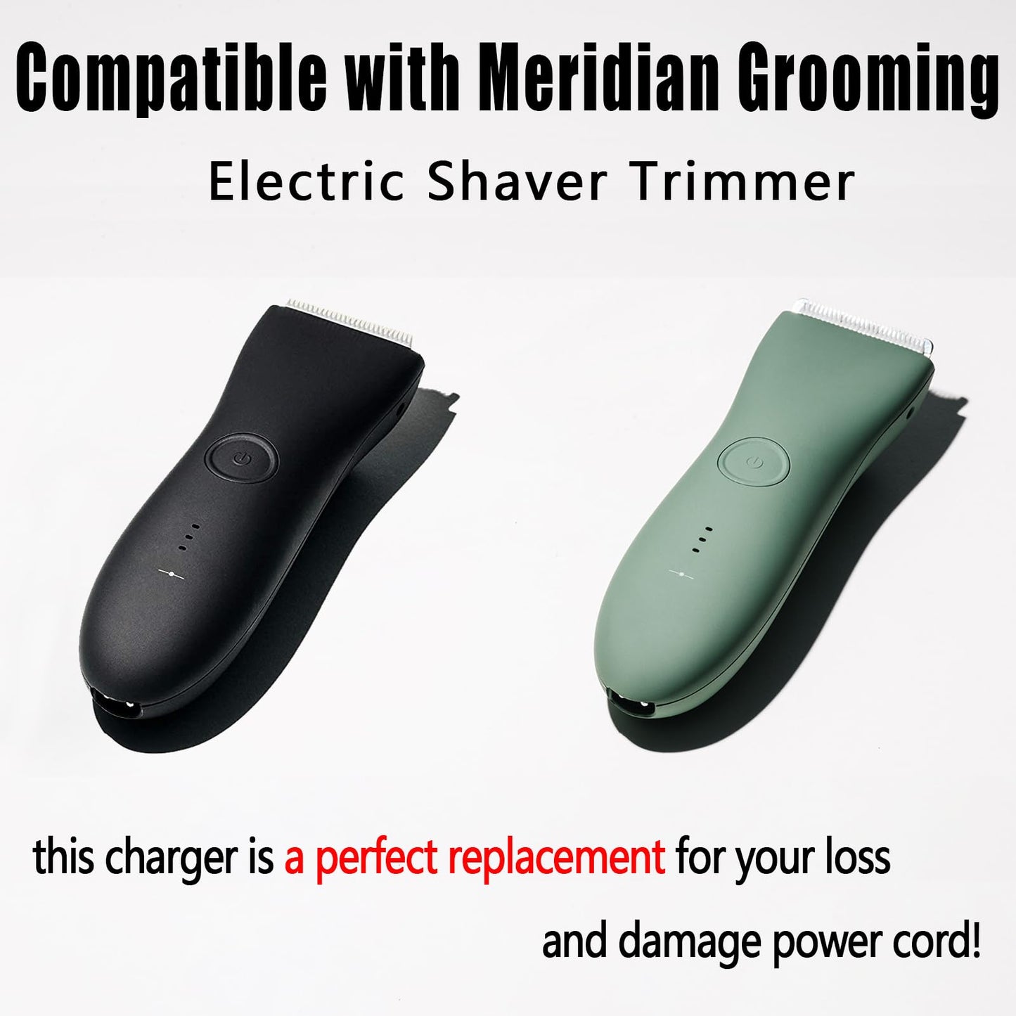Charger Cable Compatible with Meridian Grooming Electric Shaver & Trimmer, USB Travel Charging for M2B/M2C/M2A/M2G Women's Razors with Cleaning Brush, 6.6ft Flexible Cord
