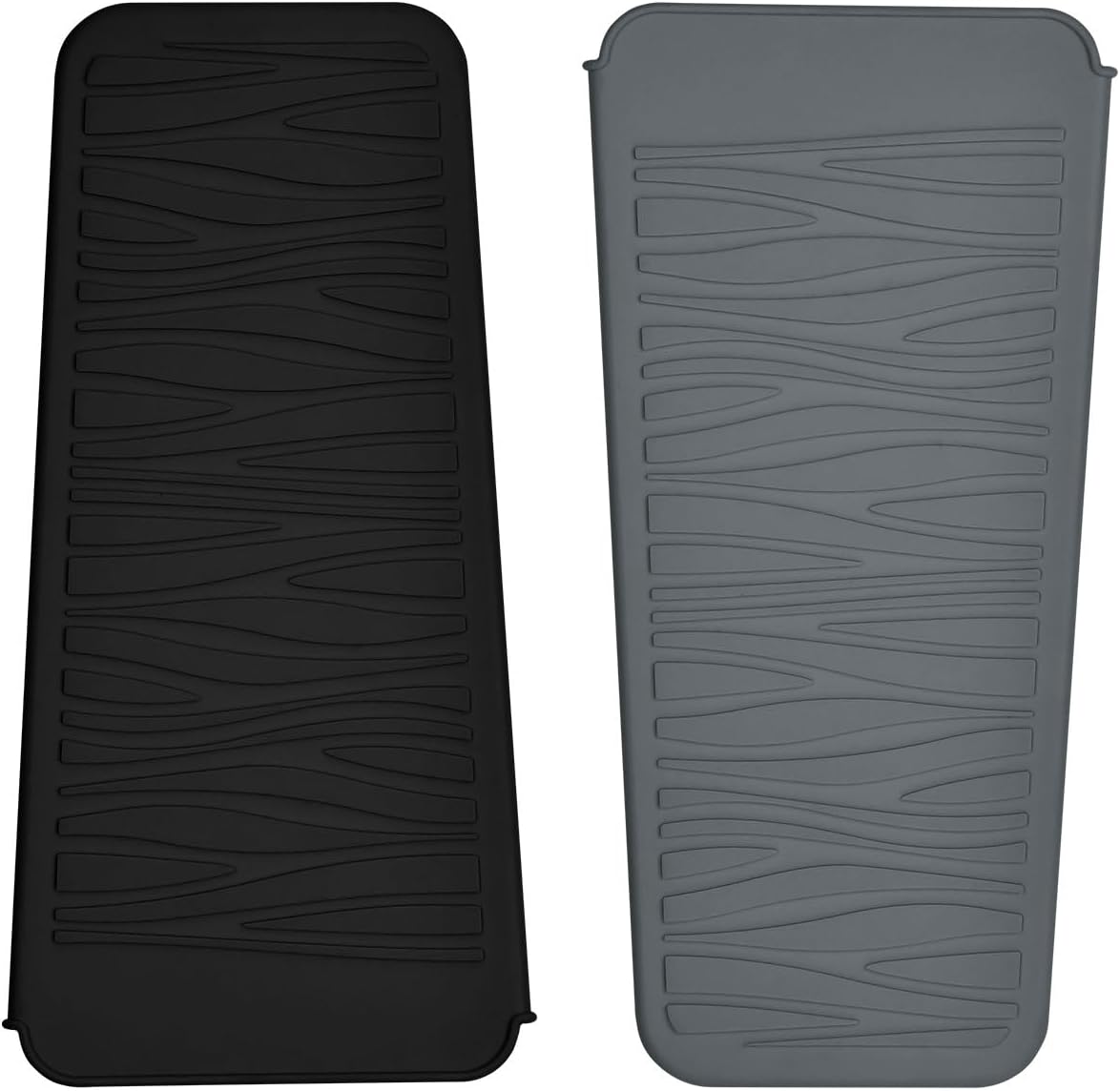 Silicone Heat Resistant Mat for Hair Styling Tools - Grey Flat Pouch | 11 x 5.3 Inches, 480°F