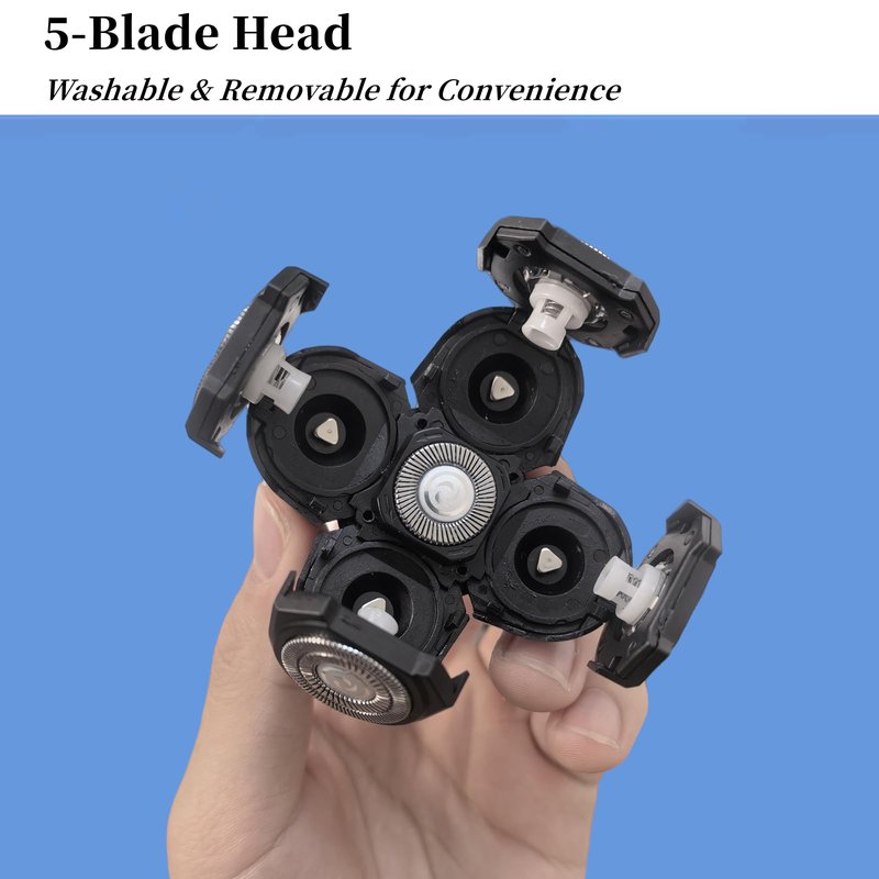 Head Shaver Replacement Blades Compatible with Freedom Grooming Bald Head Shaver,5 Blades Refills Shavers Heads for Shaving Bald Men,Replacement Blade Compatible with Flex Series Shaving Kit,3Packs.
