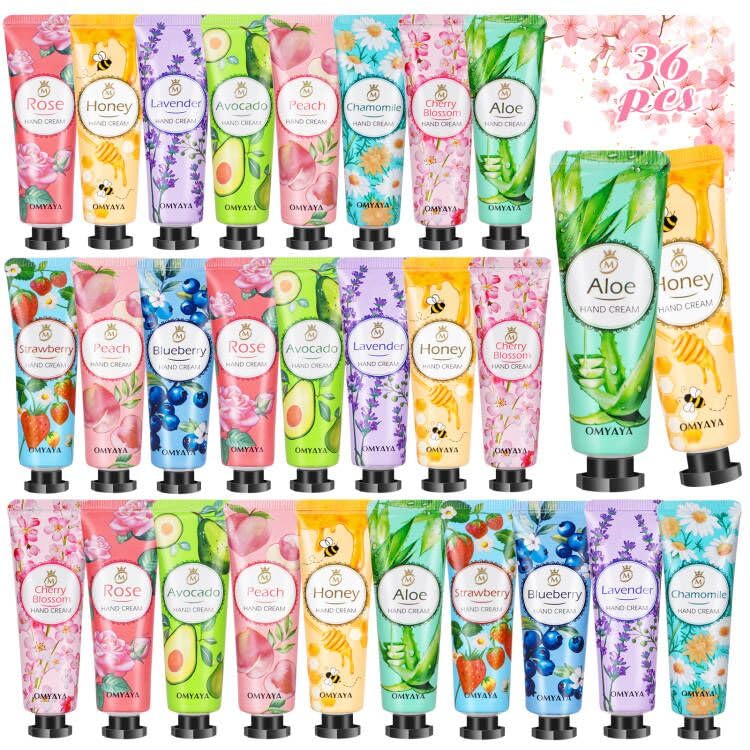 Hand Cream Set - 36 Pack Travel Size Lotion | Perfect Gifts for Mom, Teachers, Nurses & Bridesmaids