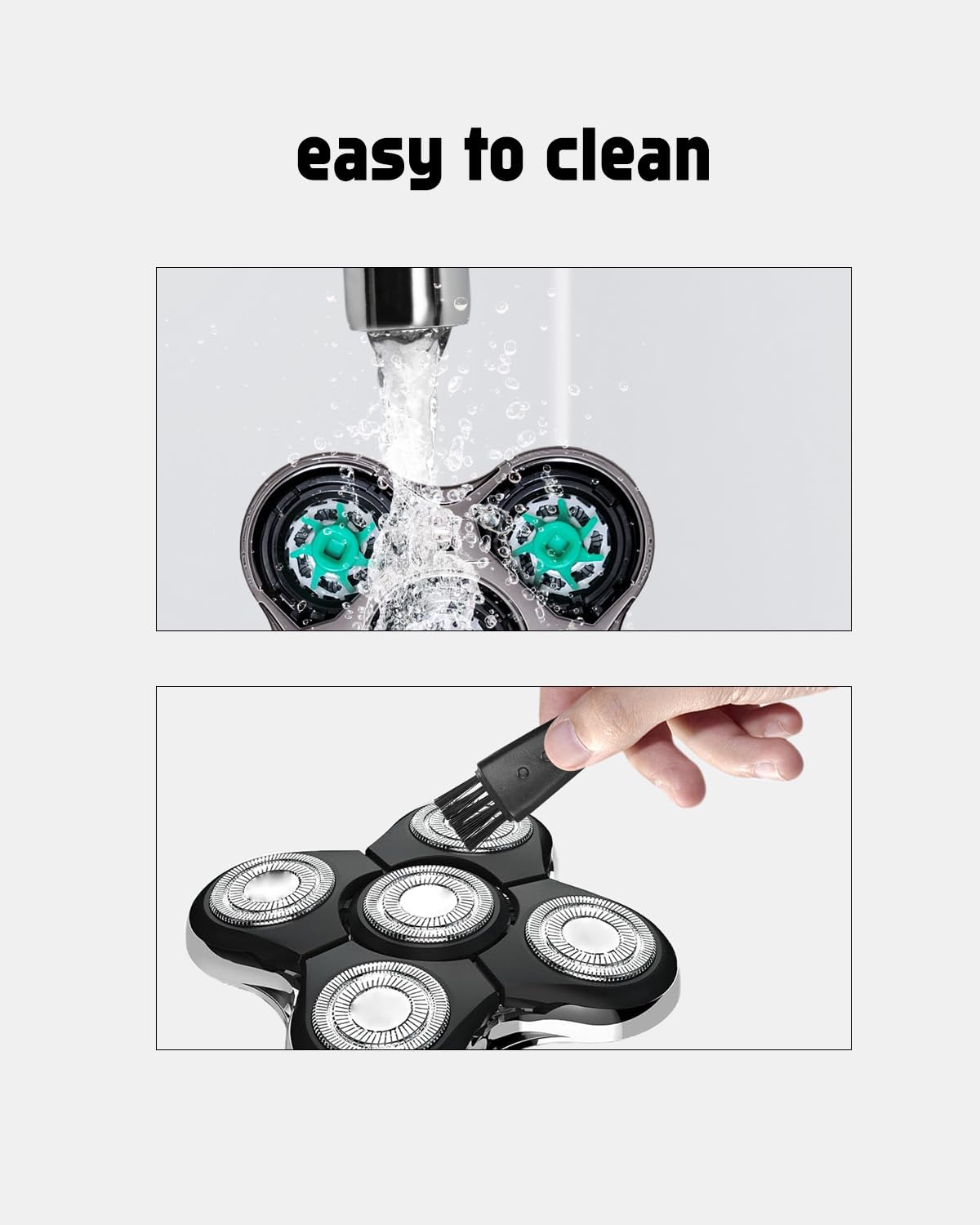 Remington Balder Boss XR7120 Replacement Head for Remington Shaver for Men XR7100 XR1600, 3 PCS Balder Boss Replacement Head, 3 Cleaning Brush
