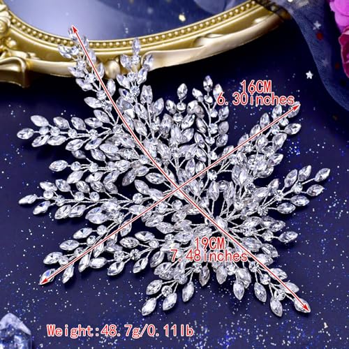 TRiXY Rhinestone Crystal Wedding Headband for Brides and Bridesmaids