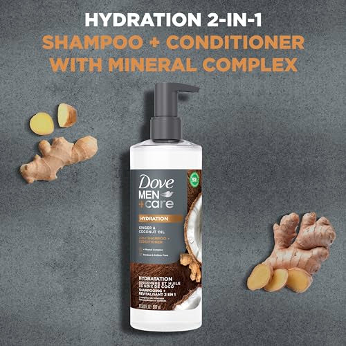 Dove Men+Care 2-in-1 Shampoo & Conditioner for Hydrated Hair - 17.5oz